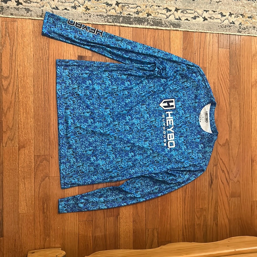 Heybo blue fishing shirt